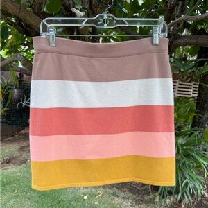 Striped Knit Skirt